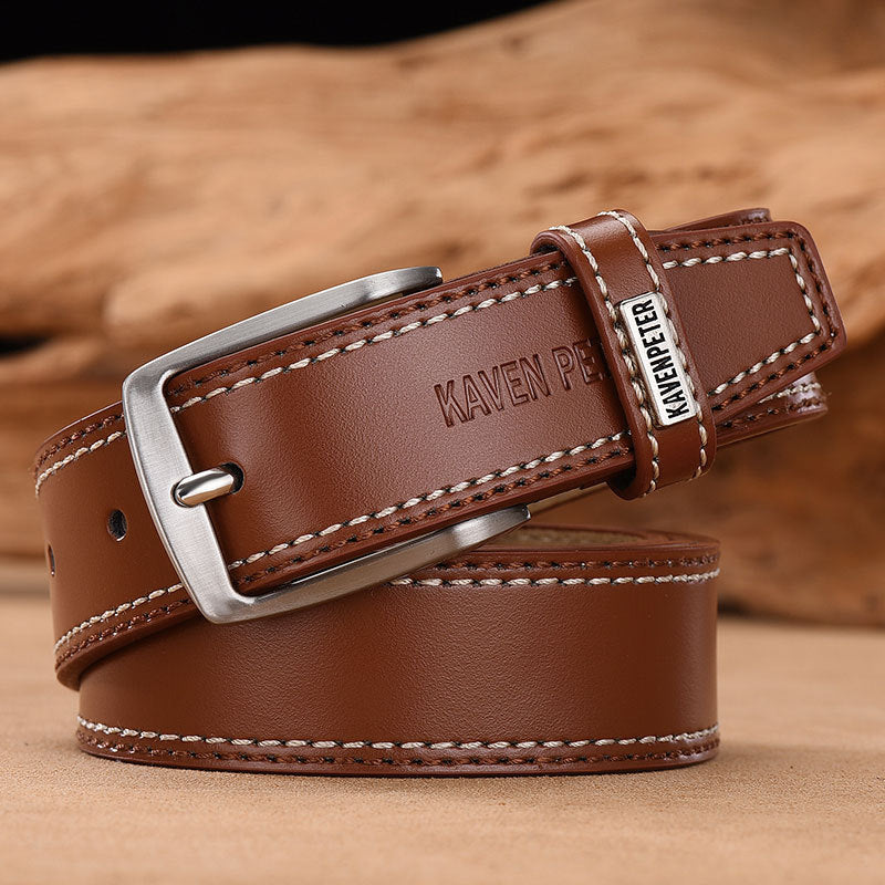 Everyday Cowhide Belt: Timeless Style for Modern Men