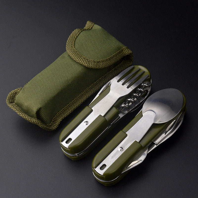 All-in-One Fork, Knife, and Spoon – Perfect Outdoor Companion
