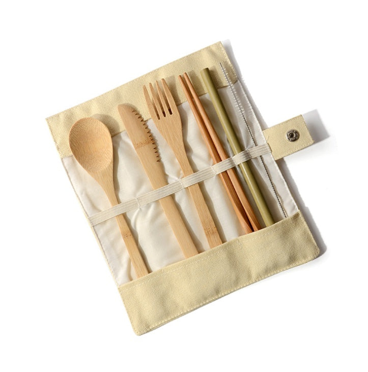 Eco-Friendly Bamboo Utensil Set – Perfect for Zero Waste Camping