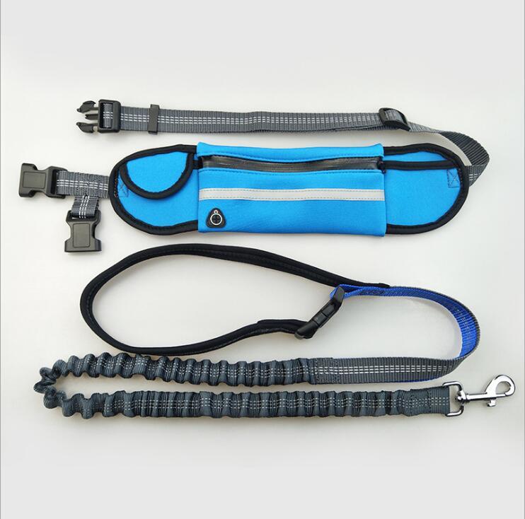 Run Freely: Hands-Free Dog Leash with Convenient Waist Pocket