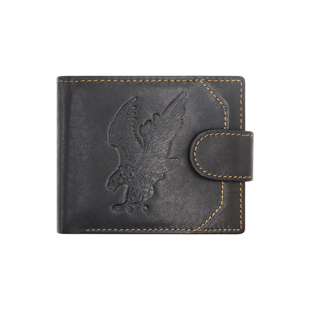 High-End Eagle Wallet: Premium First Layer Cowhide Edition