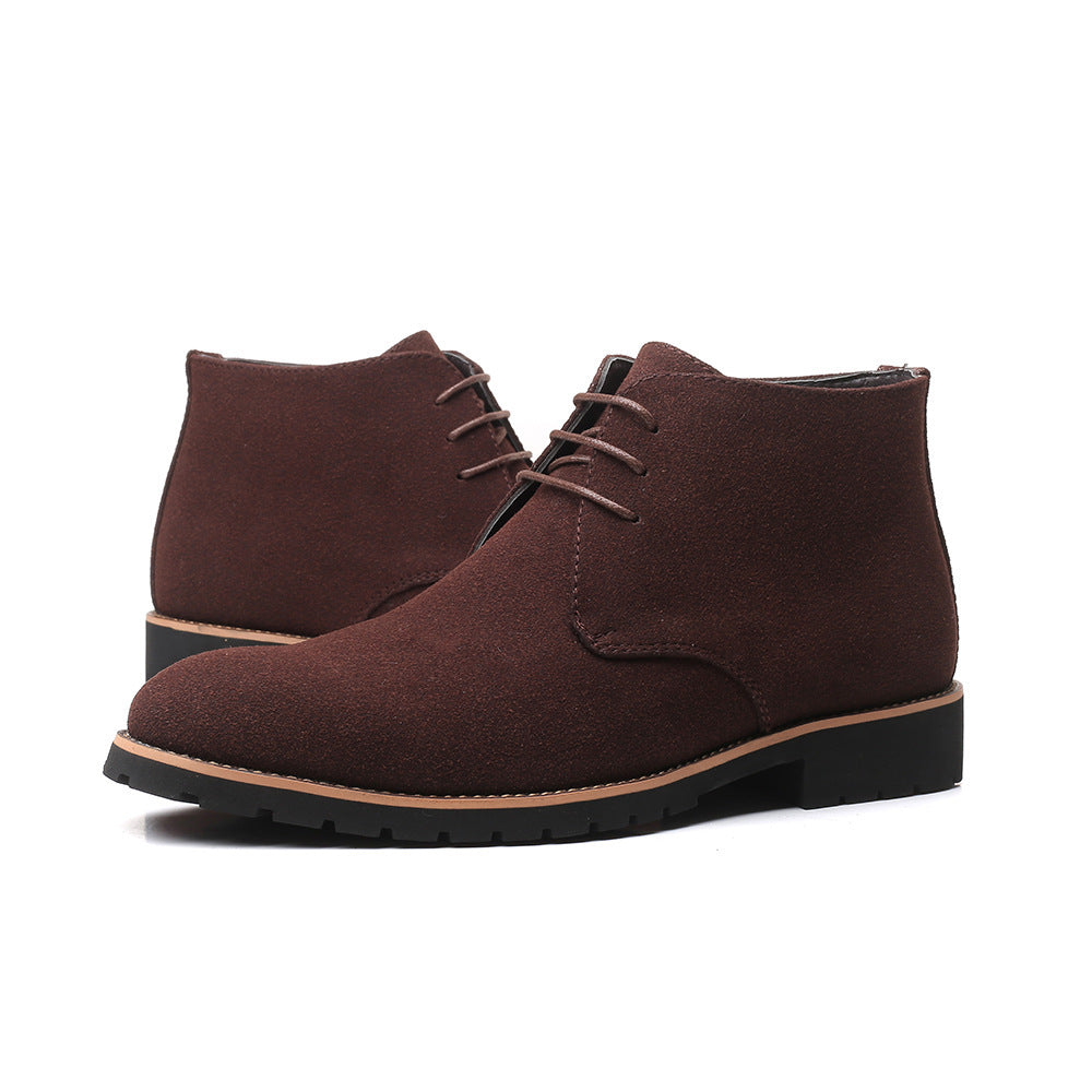 Comfort Meets Style: Lace-Up Leather Boots for Men