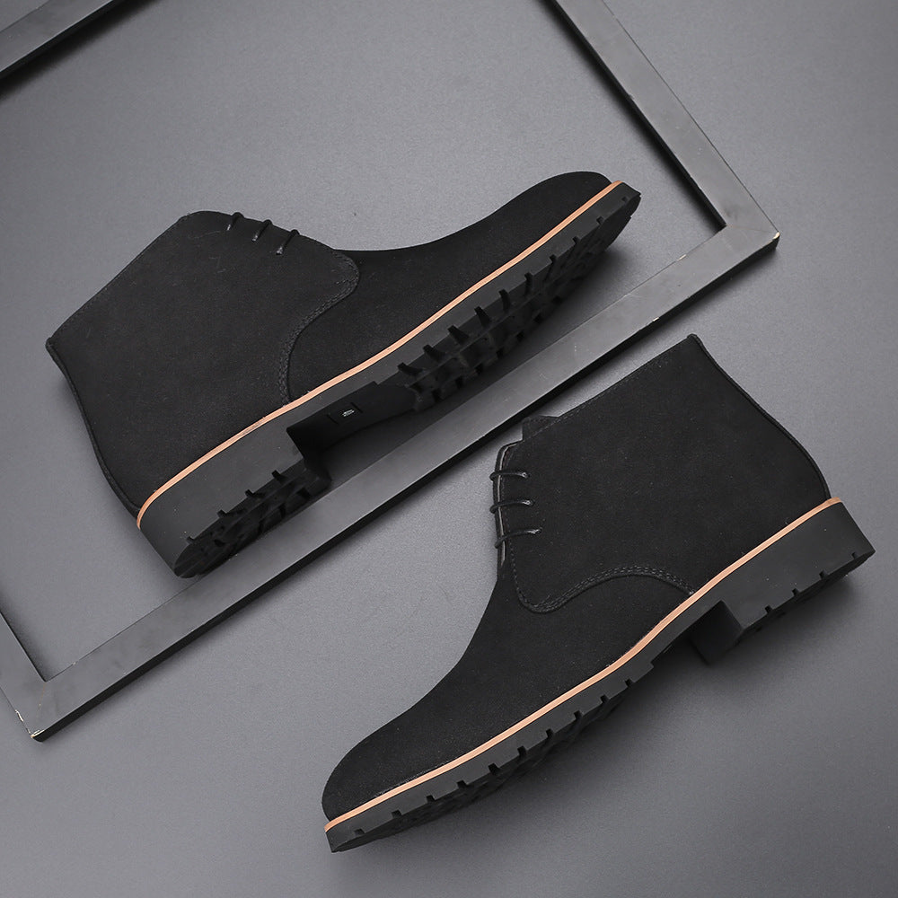 Comfort Meets Style: Lace-Up Leather Boots for Men