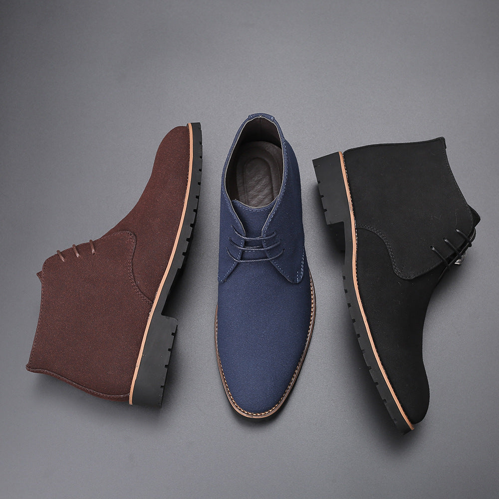 Comfort Meets Style: Lace-Up Leather Boots for Men