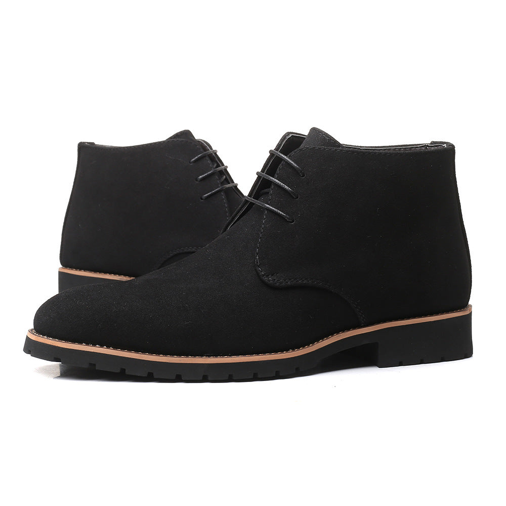 Comfort Meets Style: Lace-Up Leather Boots for Men