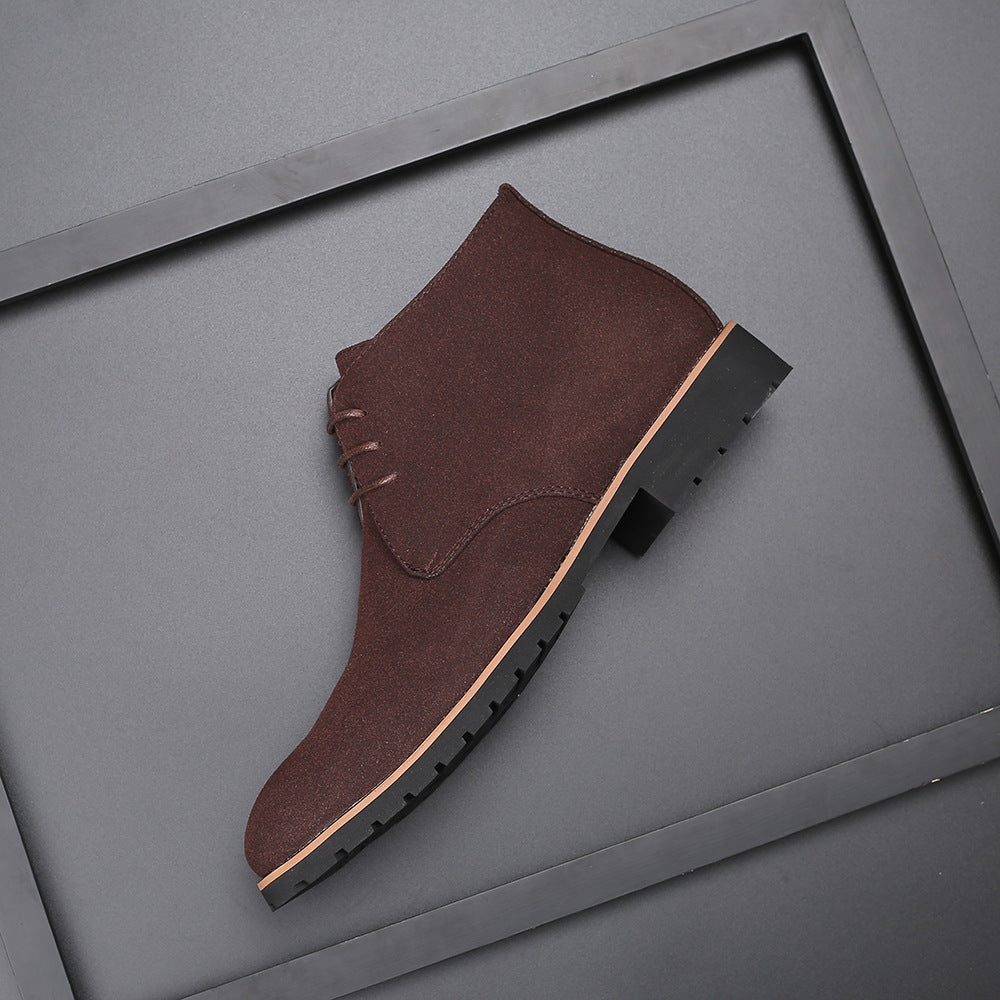 Comfort Meets Style: Lace-Up Leather Boots for Men