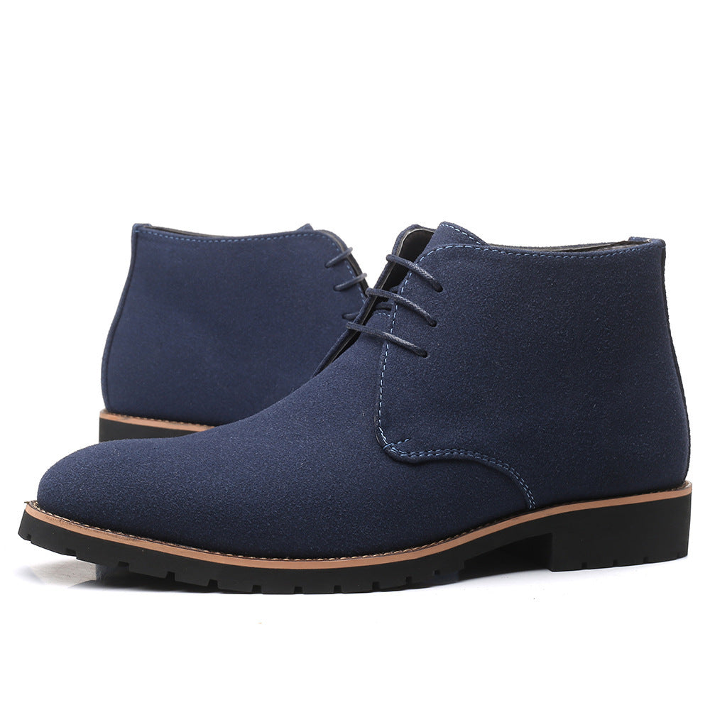 Comfort Meets Style: Lace-Up Leather Boots for Men