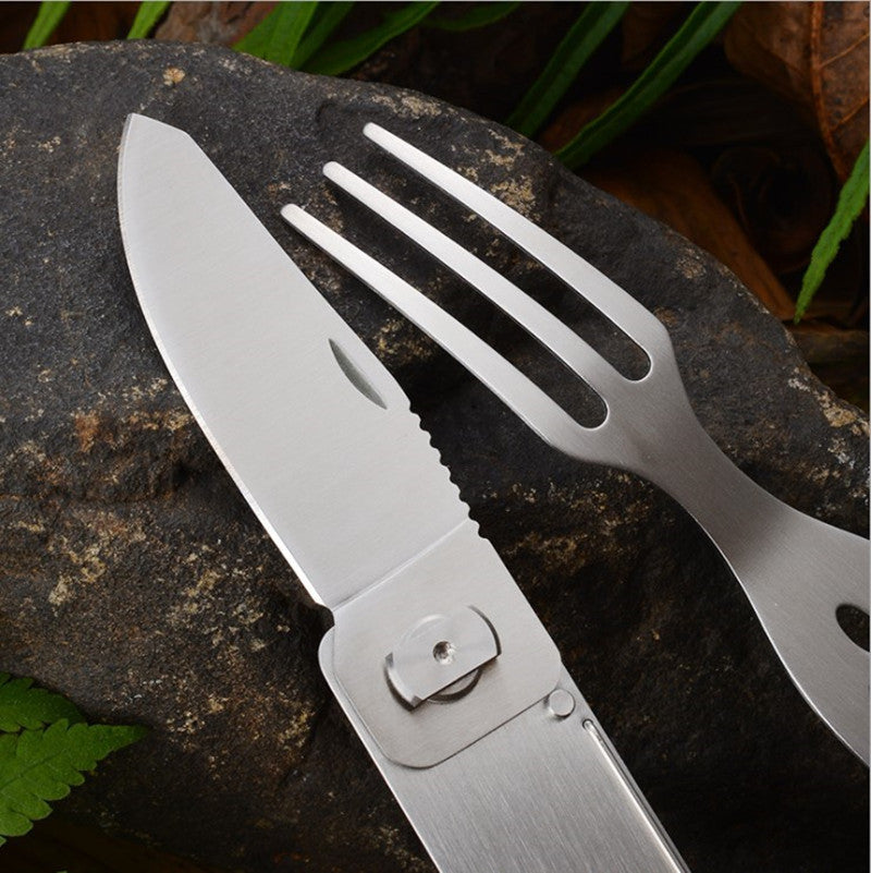Eco-Friendly Western Food Cutlery Set – Fork, Knife, and Spoon