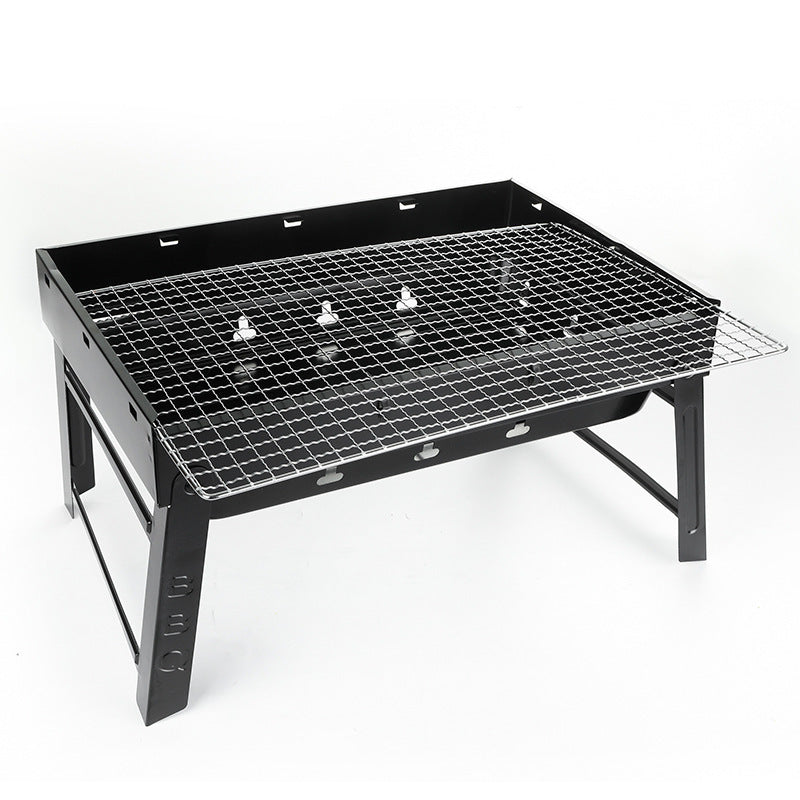 Compact Folding Charcoal Grill – Perfect for Outdoor BBQs