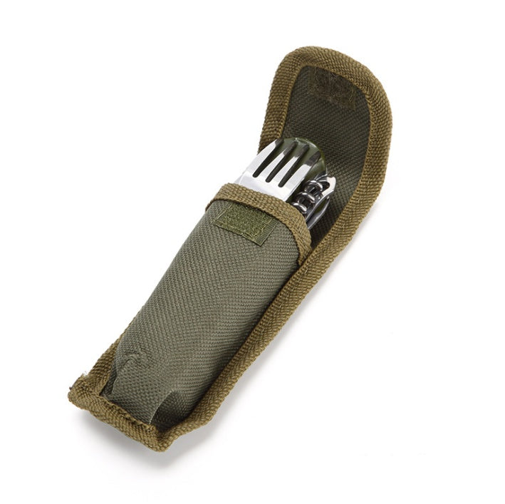 Smart Outdoor Tableware Set – Stainless Steel for Camping Adventures