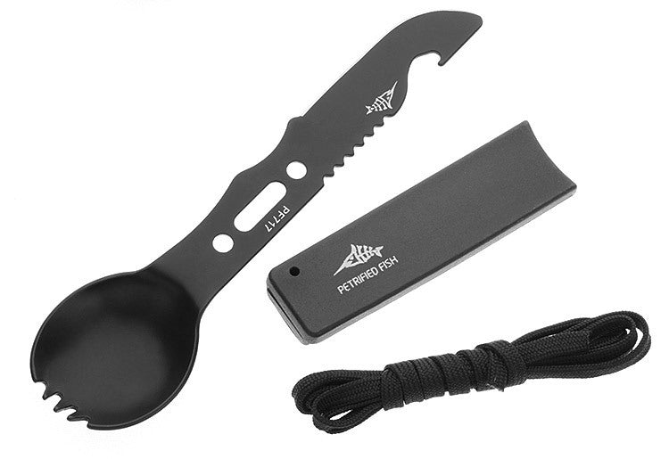 Outdoor Utensil Set with Safety Whistle for Adventurous Dining