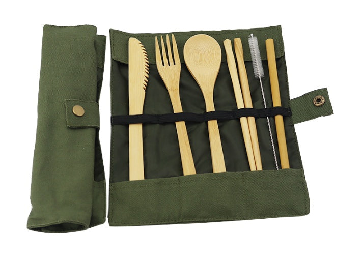 Eco-Friendly Bamboo Utensil Set – Perfect for Zero Waste Camping