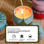 Aromatherapy Dried Petal Essential Oil Candle Home Purification Air