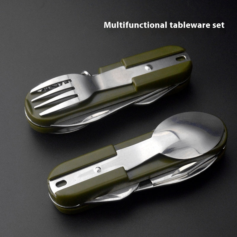 All-in-One Fork, Knife, and Spoon – Perfect Outdoor Companion