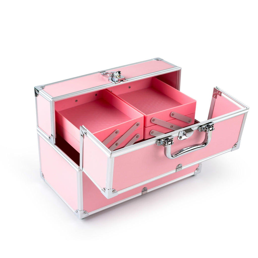 Ultimate Beauty Organizer: Three-Layer Large Capacity Cosmetic Case