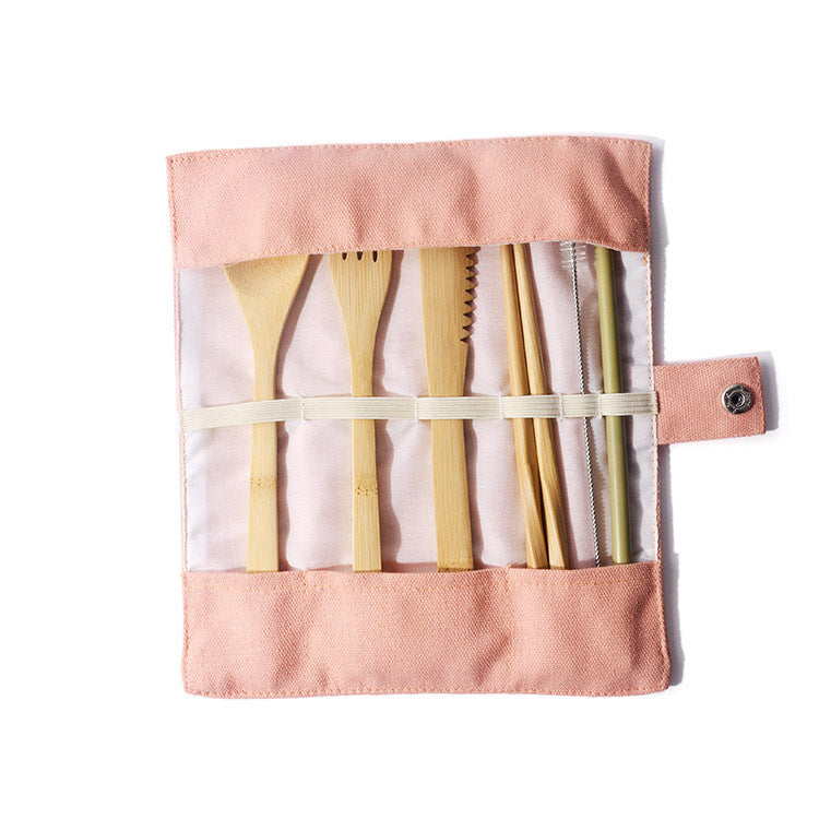 Eco-Friendly Bamboo Utensil Set – Perfect for Zero Waste Camping