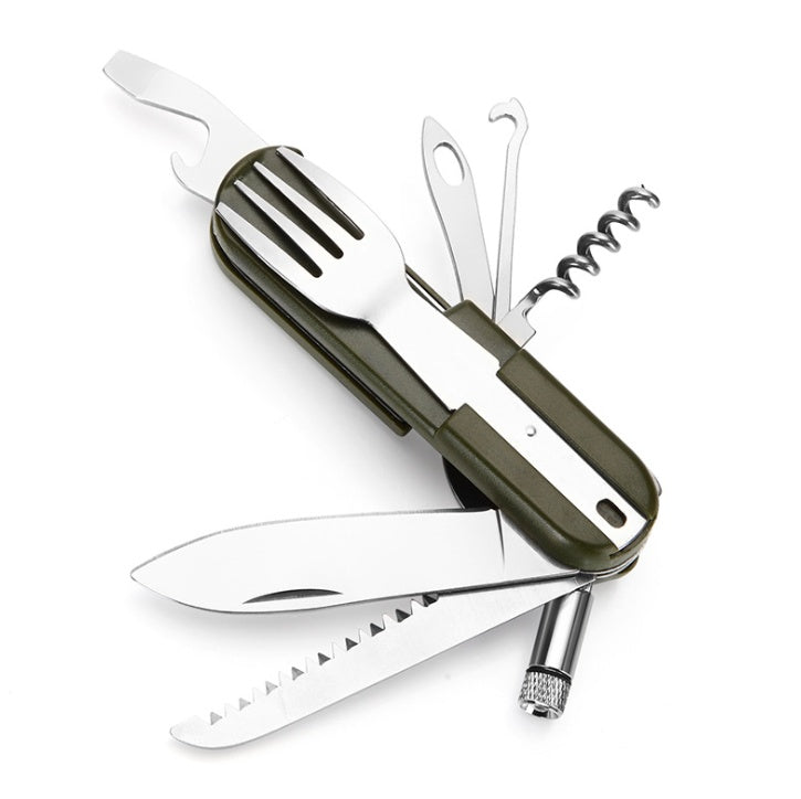 Smart Outdoor Tableware Set – Stainless Steel for Camping Adventures