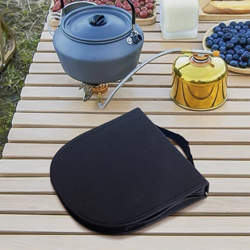 Elegant 4-Person Golden Stainless Steel Camping Cutlery Set