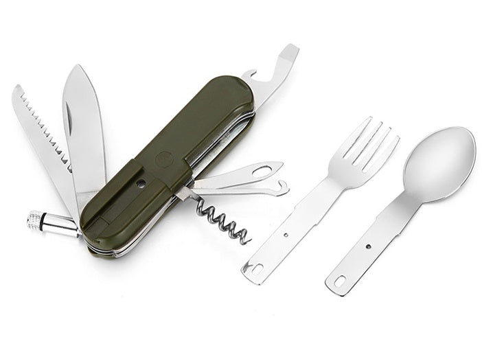 Smart Outdoor Tableware Set – Stainless Steel for Camping Adventures