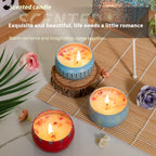Aromatherapy Dried Petal Essential Oil Candle Home Purification Air