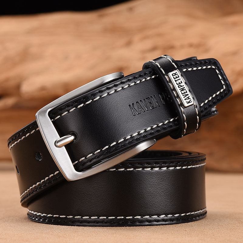 Everyday Cowhide Belt: Timeless Style for Modern Men