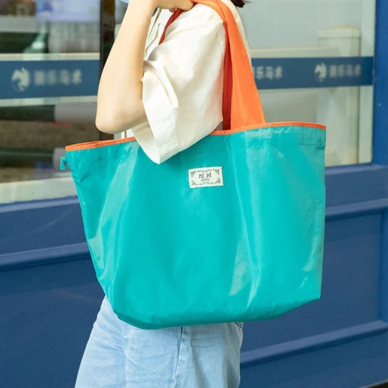 Eco-Friendly Foldable Tote: Perfect for Shopping & Beach