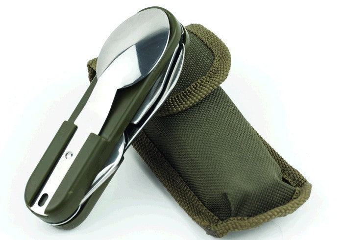 All-in-One Fork, Knife, and Spoon – Perfect Outdoor Companion