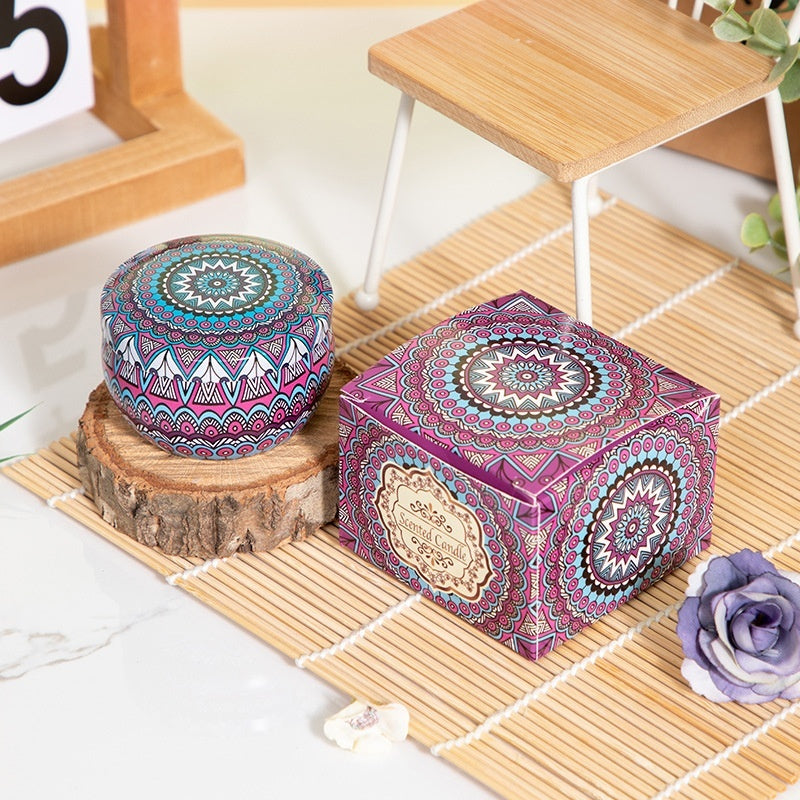 Aromatherapy Dried Petal Essential Oil Candle Home Purification Air