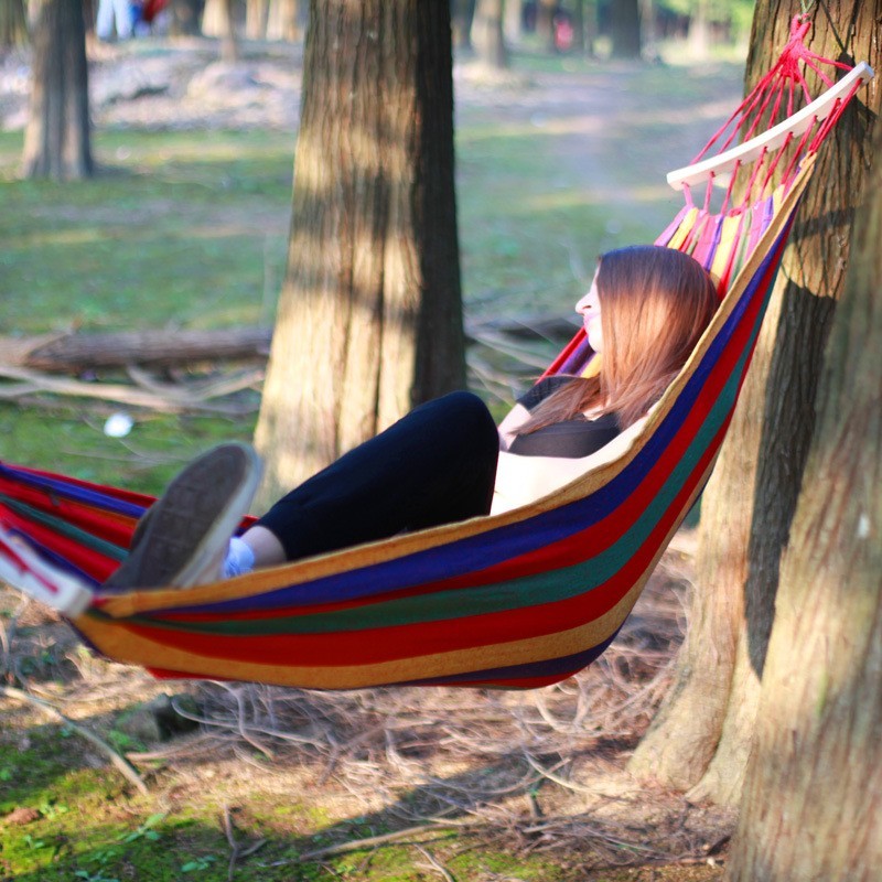 Portable Single Hammock – Ideal for Backpacking Adventures