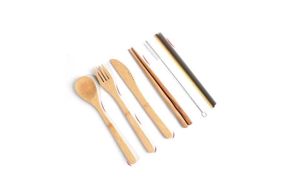 Eco-Friendly Bamboo Utensil Set – Perfect for Zero Waste Camping