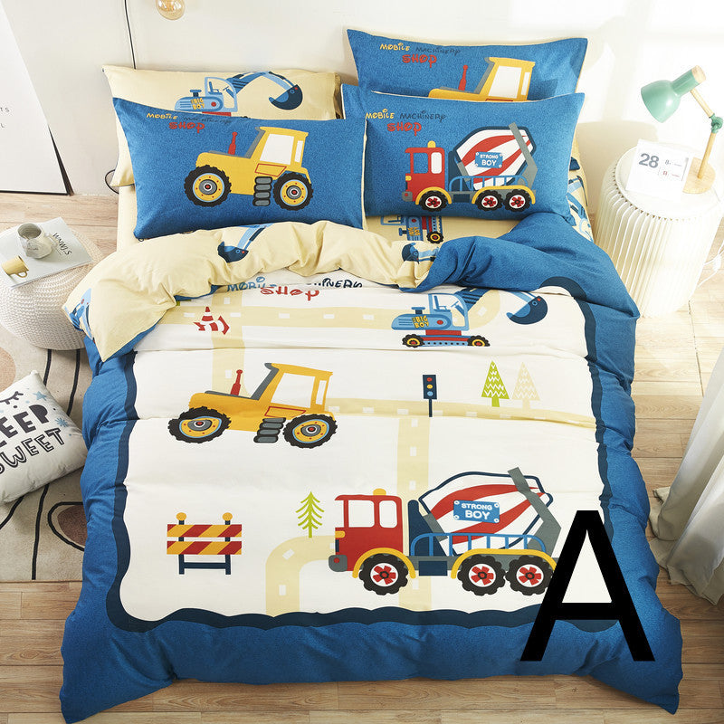 Fun & Cozy: Cartoon Quilt Cover for Little Dreamers