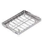 户外探险两用便携式不锈钢烧烤炉