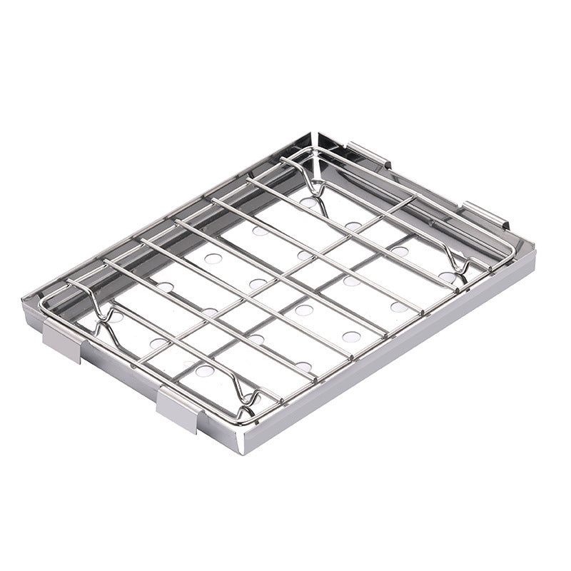 Dual-Use Portable Stainless Steel Grill for Outdoor Adventures