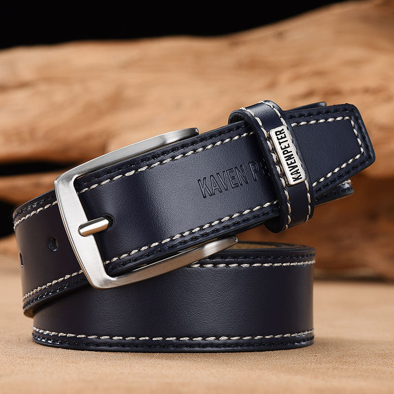 Everyday Cowhide Belt: Timeless Style for Modern Men