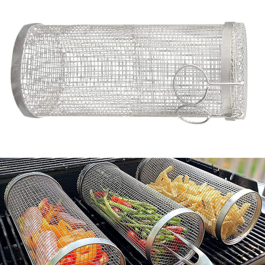 Portable Metal Grill Basket for Effortless Outdoor Barbecues
