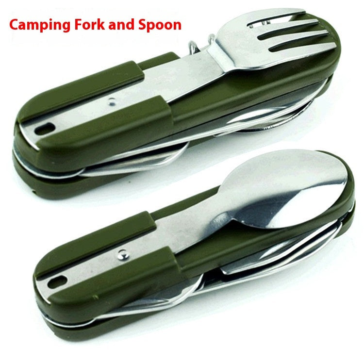 All-in-One Fork, Knife, and Spoon – Perfect Outdoor Companion