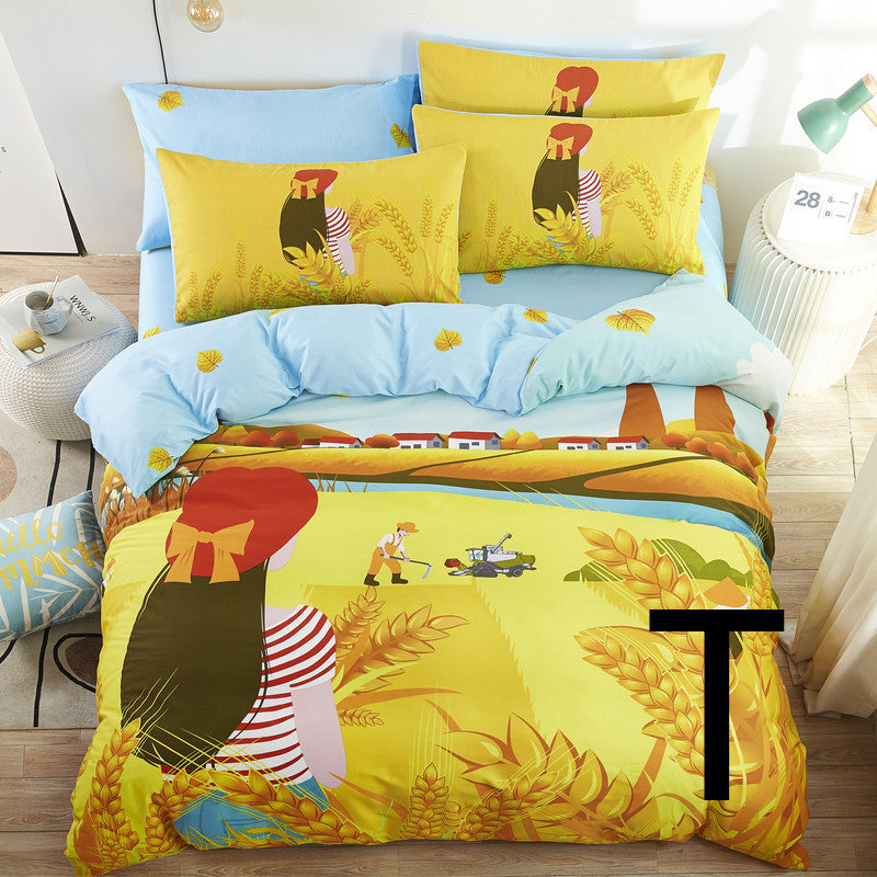 Fun & Cozy: Cartoon Quilt Cover for Little Dreamers