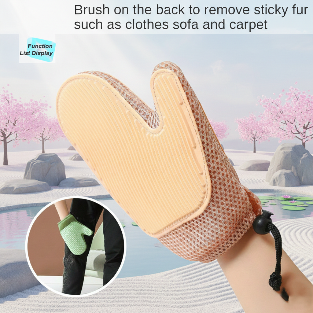 Grooming Bliss: Cat & Dog Hair Removal Glove