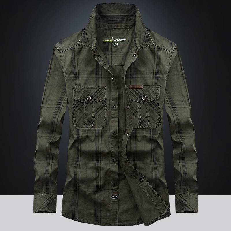 Relaxed Fit Cotton Cargo Shirt: Style Meets Comfort