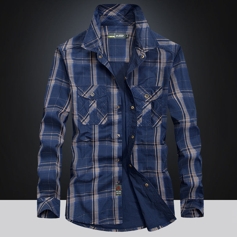 Relaxed Fit Cotton Cargo Shirt: Style Meets Comfort