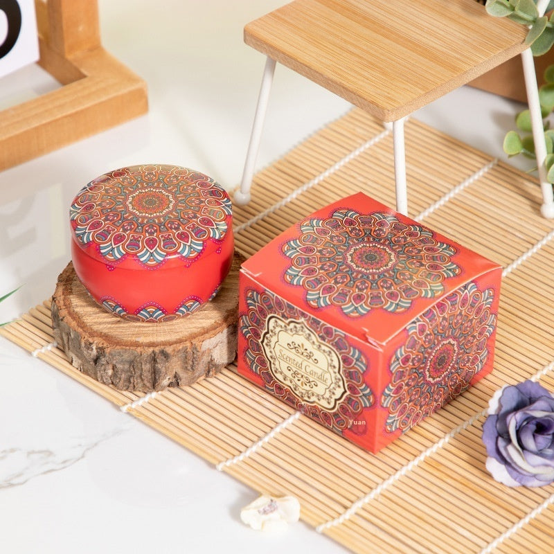 Aromatherapy Dried Petal Essential Oil Candle Home Purification Air