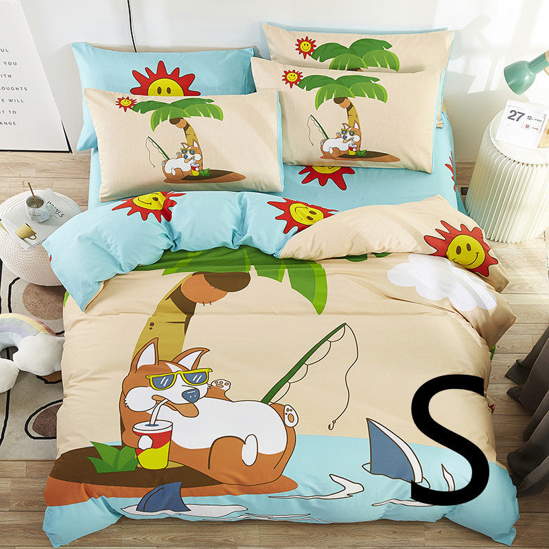 Fun & Cozy: Cartoon Quilt Cover for Little Dreamers