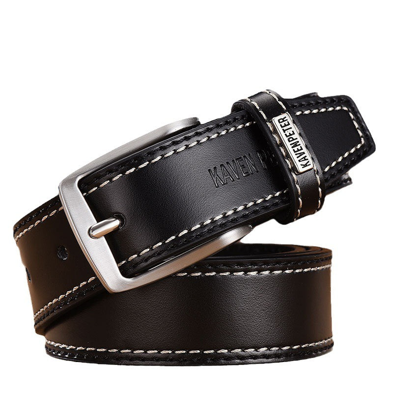 Everyday Cowhide Belt: Timeless Style for Modern Men