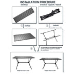 便携式折叠桌——非常适合海滩和露营娱乐