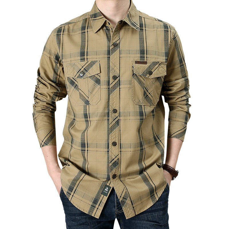 Relaxed Fit Cotton Cargo Shirt: Style Meets Comfort