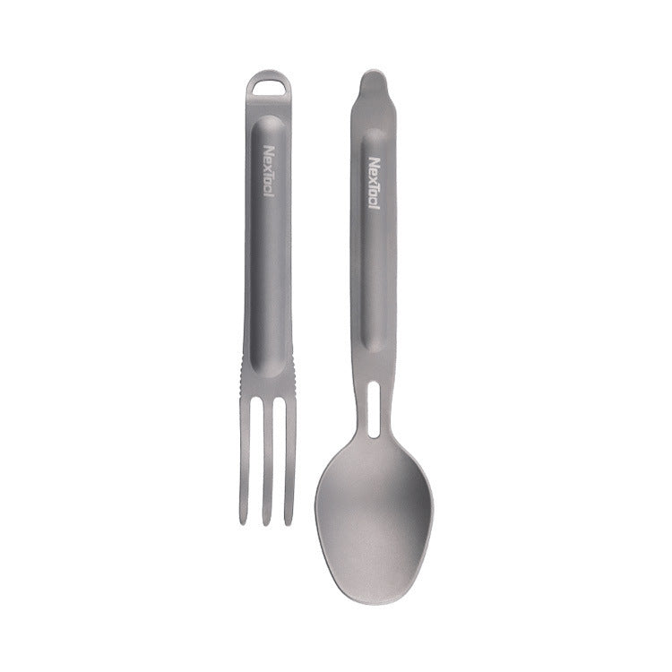 Compact Titanium Spork – Perfect for Outdoor Dining Adventures