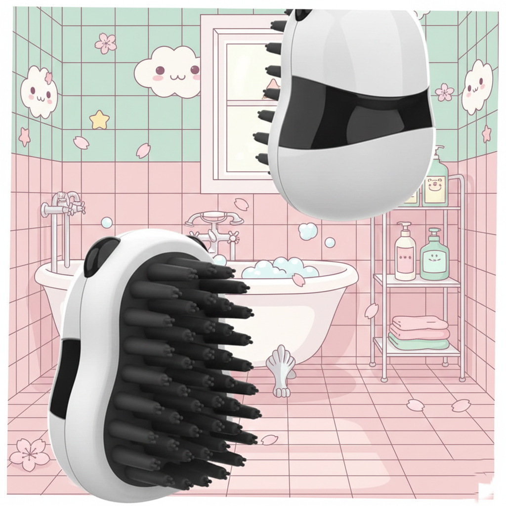 Diversión sin pelo: Cepillo de baño y guantes para el cuidado de mascotas