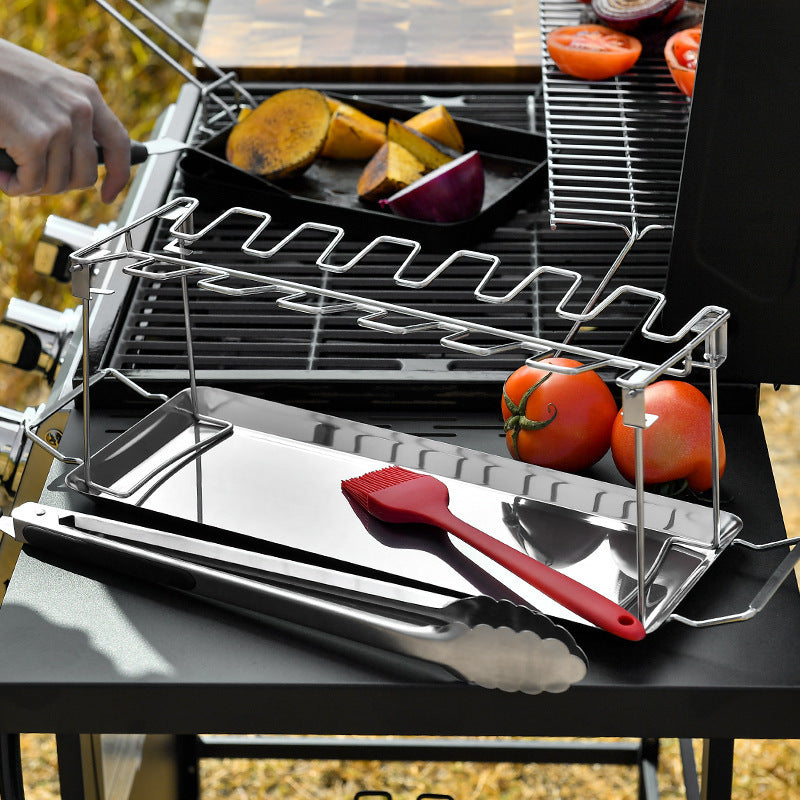 Portable Chicken Leg Rack – Perfect for BBQ Enthusiasts