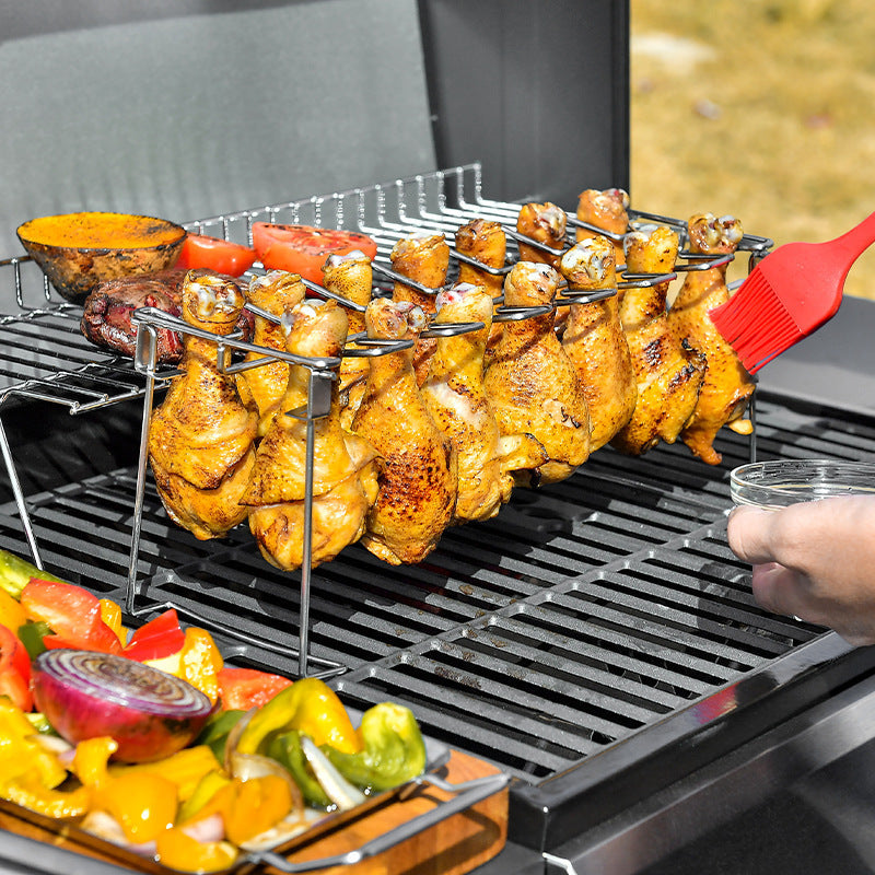 Portable Chicken Leg Rack – Perfect for BBQ Enthusiasts