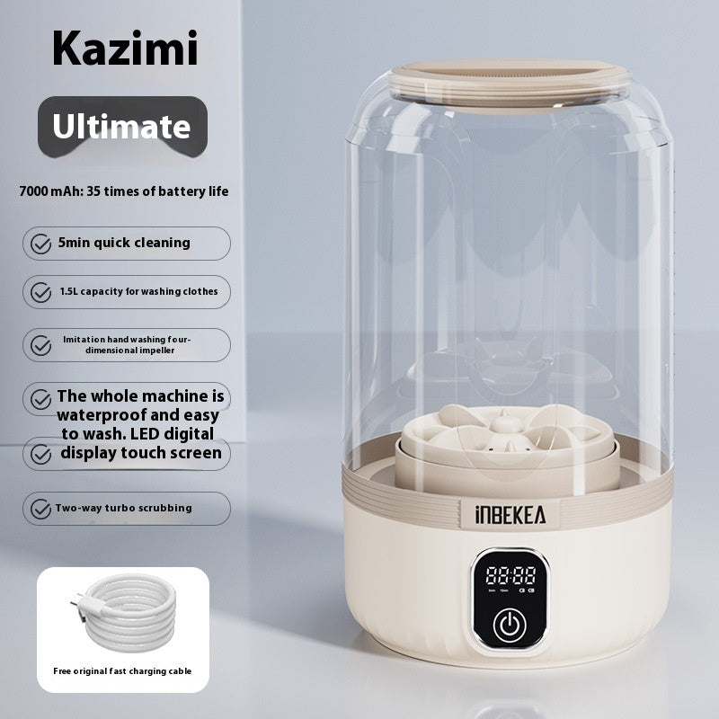 Clean Clothes Anywhere: Automatic Wireless Mini Washer